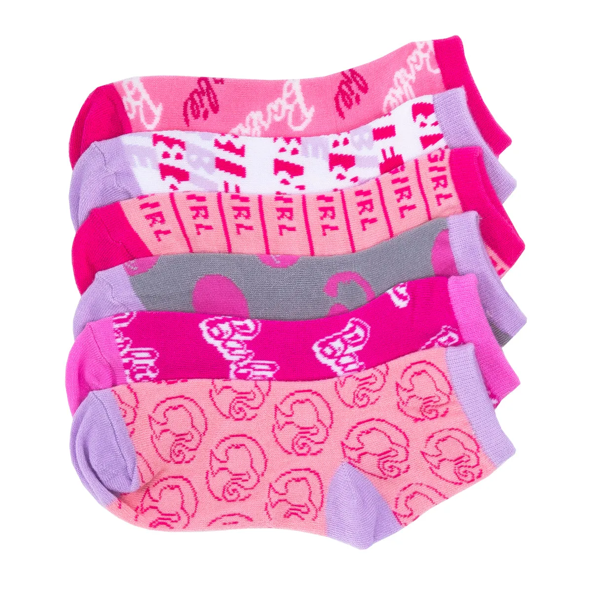 6 Pack Kids Barbie Low Cut