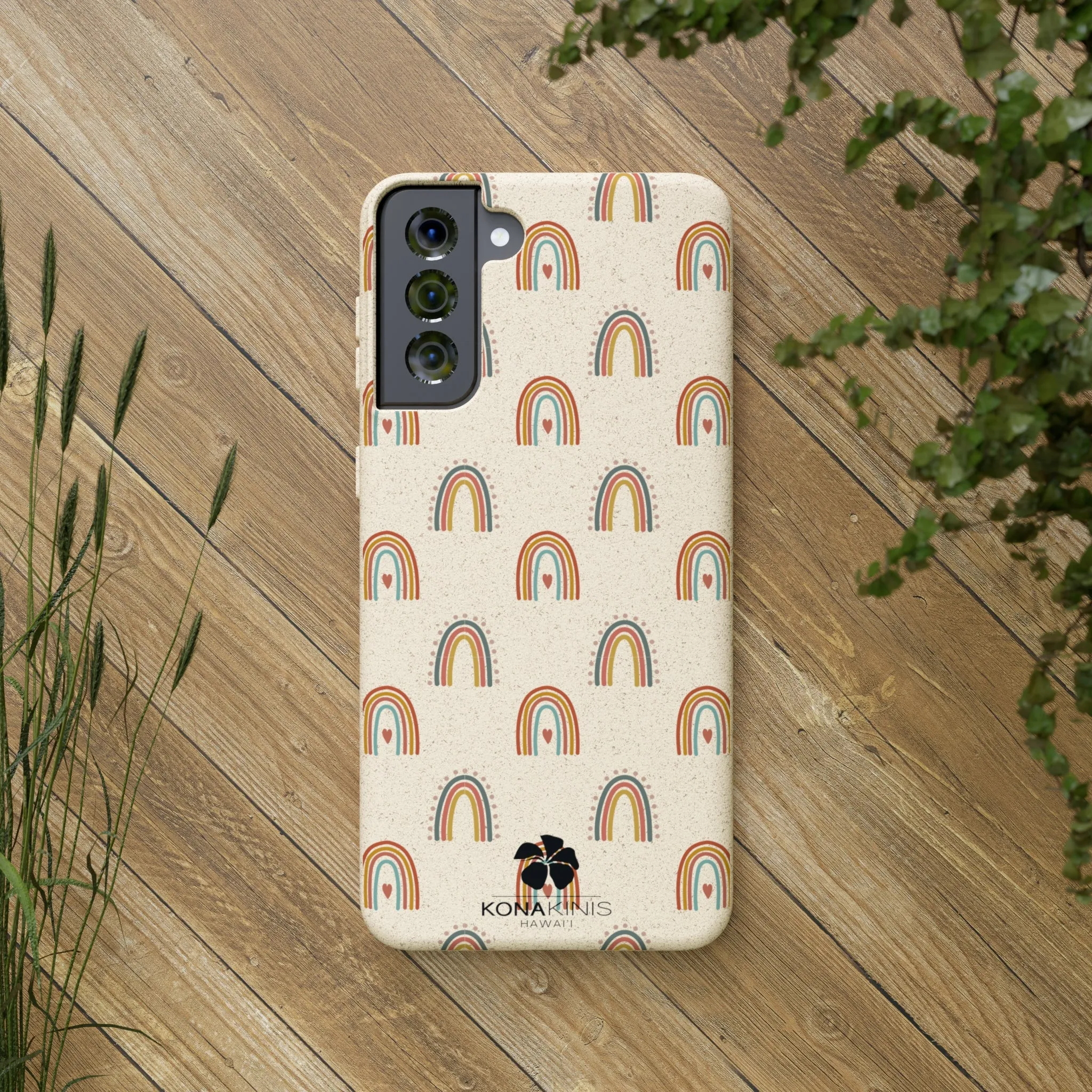 Biodegradable Cell Phone Case - Retro Rainbow
