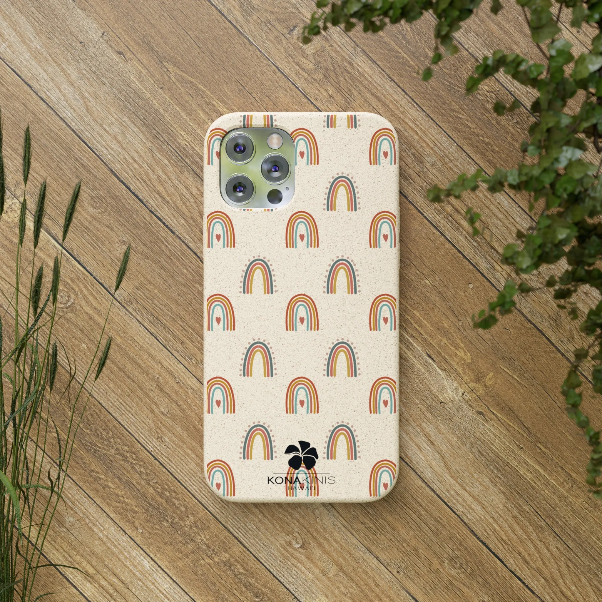 Biodegradable Cell Phone Case - Retro Rainbow