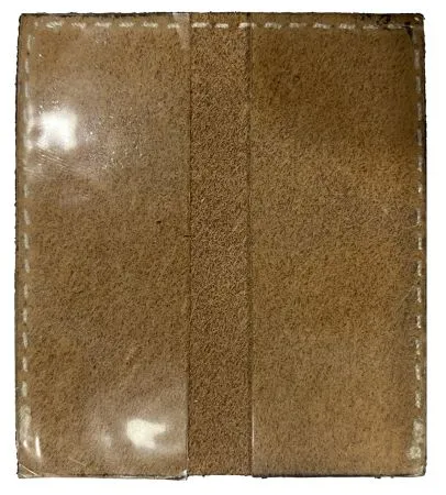 Brown and Teal Acid Wash Hair on Cowhide Stick On Cell Phone Card Wallet