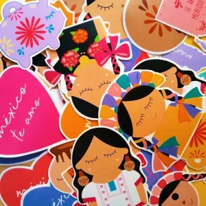 Los Colores de México Stickers Pack (11)Assorted