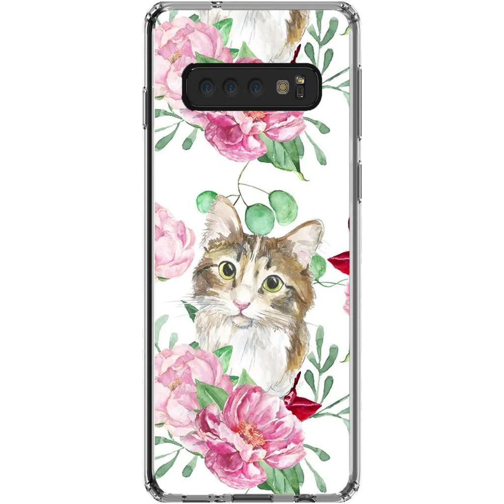 Pink Flower Power Cat Phone Case