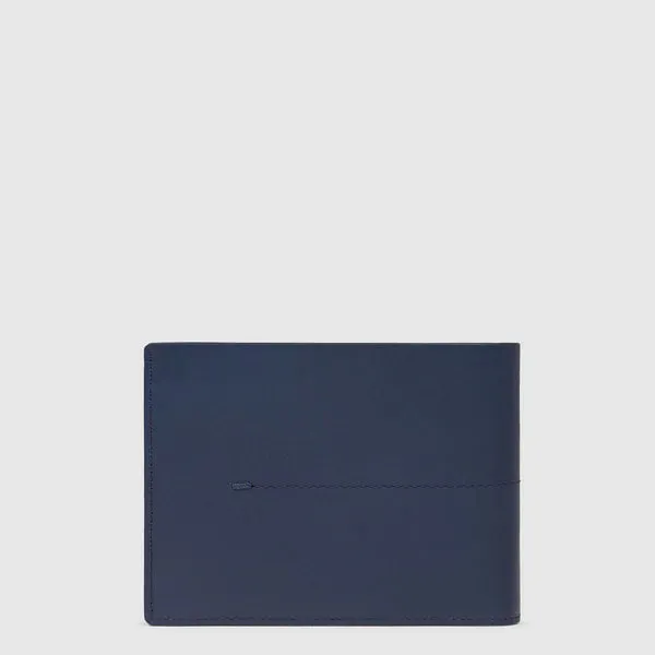 Portafoglio da Uomo Piquadro con Porta Monete Blu