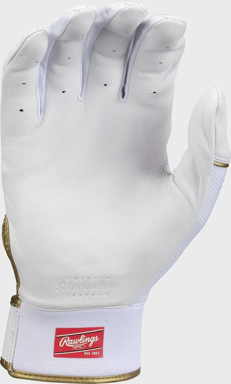 Rawlings Pro Preferred Batting Gloves - White