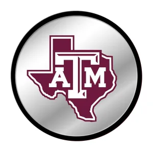 Texas A&M Aggies: Texas - Modern Disc Mirrored Wall Sign
