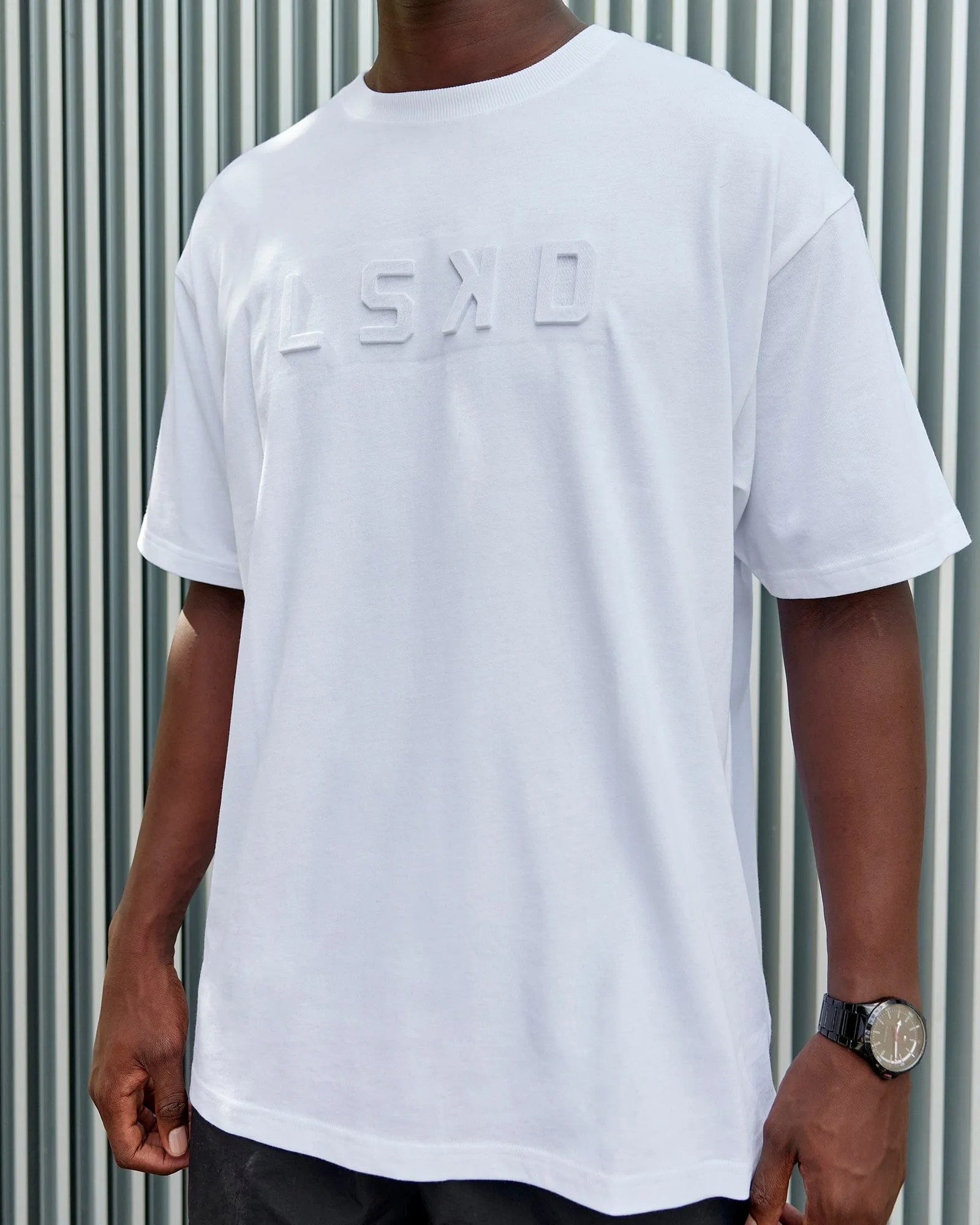 Unisex Stamped 2.0 Heavyweight Tee Oversize - White