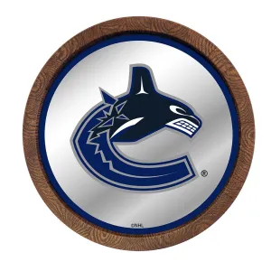 Vancouver Canucks: Mirrored Barrel Top Wall Sign